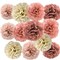 Blush Pink Rose Gold Tissue Paper Flowers Decorations(Rose gold and Pink)